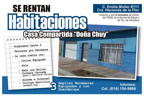 Habitaciones compartidas Econ�micas, Para Estudiantes y Tr